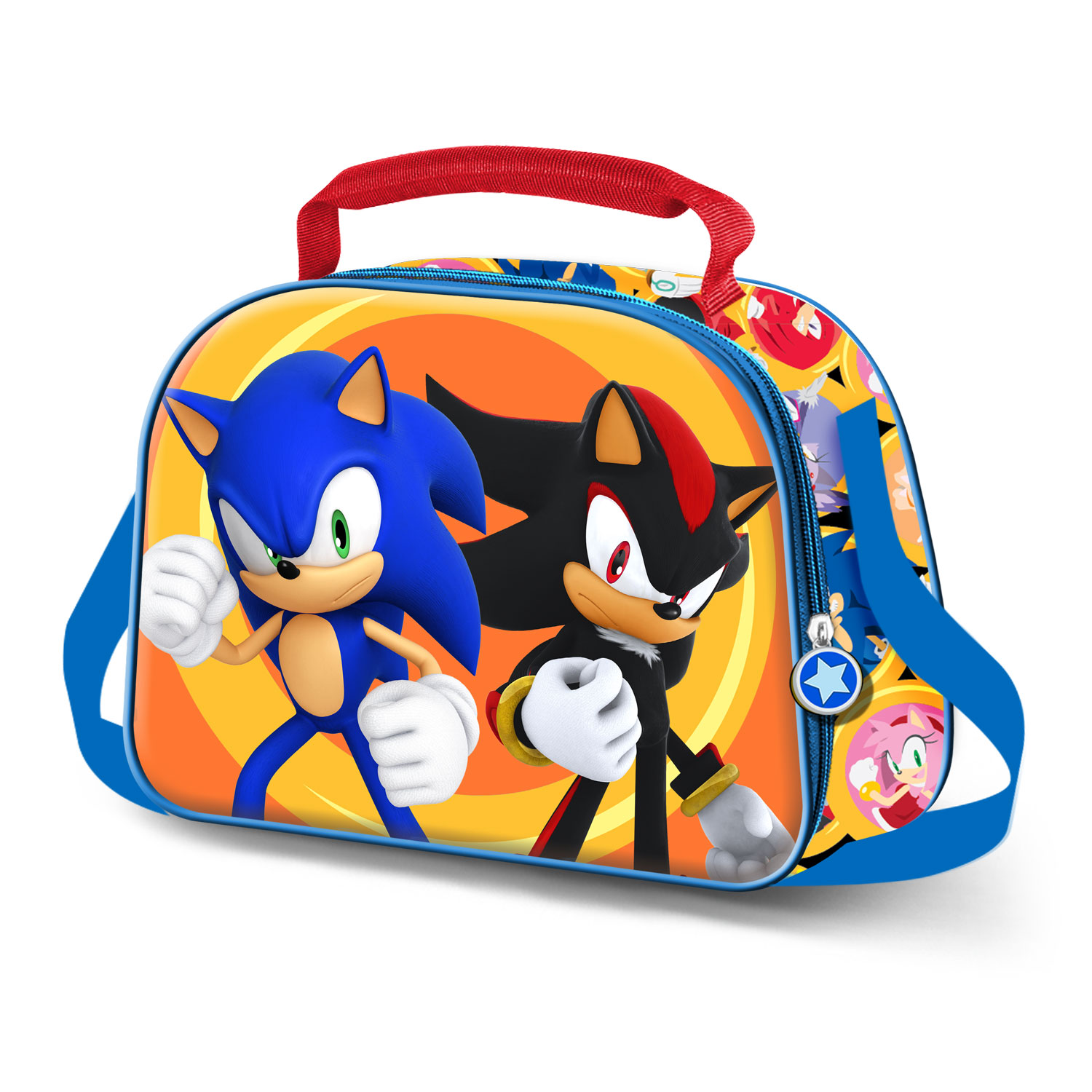 Sonic Borsa per il pranzo 3D a forma di riccio omb